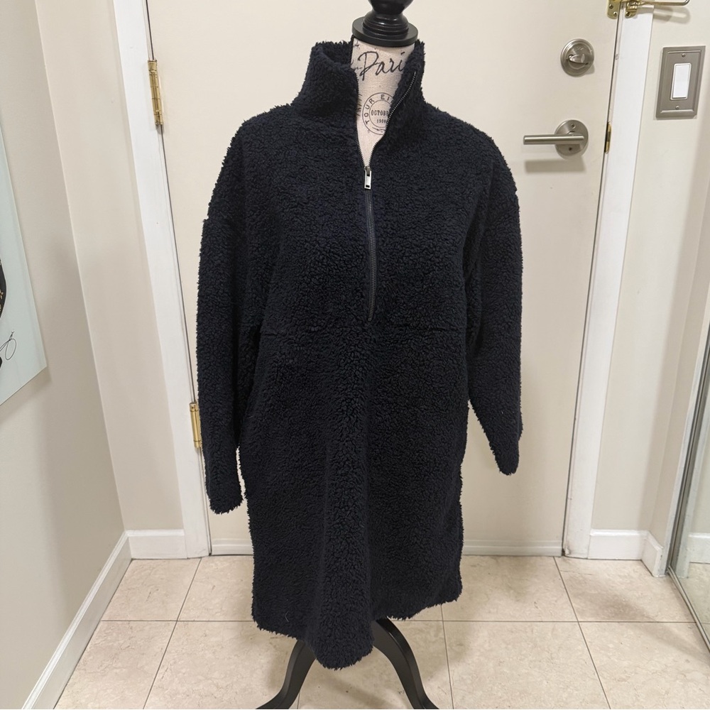 COS Midnight Blue Teddy Jacket - Picture 6 of 12
